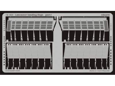  Lancaster landing flaps 1/72 - Hasegawa - blaszki - zdjęcie 1