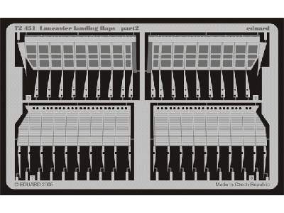  Lancaster landing flaps 1/72 - Hasegawa - blaszki - zdjęcie 3