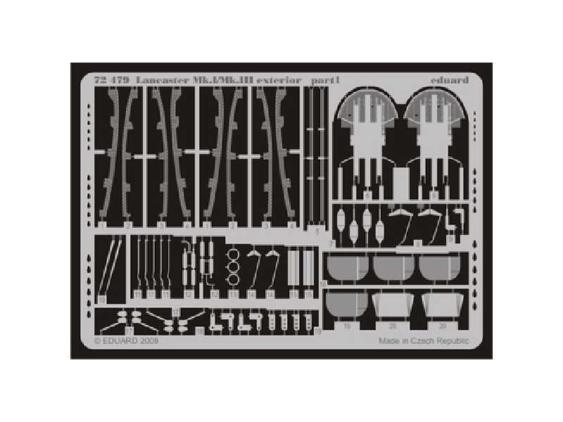 Lancaster Mk. I/Mk. III exterior 1/72 - Revell - blaszki - zdjęcie 1 Lancaster Mk. I/Mk. III exterior 1/72 - Revell - blaszki - zdjęcie 1