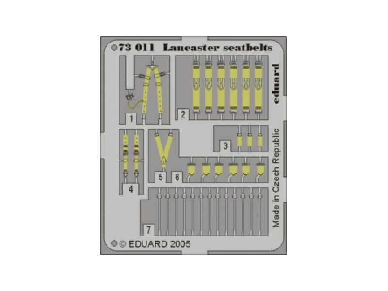  Lancaster seatbelts 1/72 - blaszki - zdjęcie 1