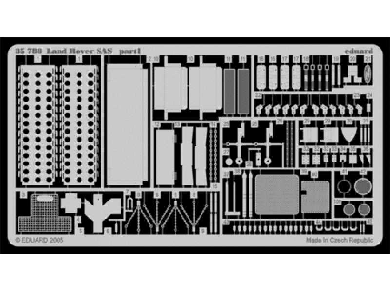 Land Rover SAS 1/35 - Italeri - blaszki - zdjęcie 1