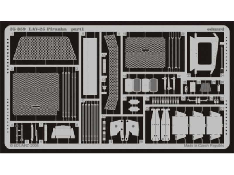 LAV-25 Piranha 1/35 - Trumpeter - blaszki - zdjęcie 1 LAV-25 Piranha 1/35 - Trumpeter - blaszki - zdjęcie 1