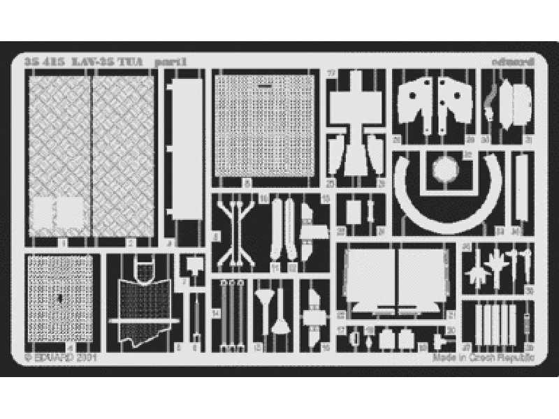  LAV-25 TUA 1/35 - Italeri - blaszki - zdjęcie 1