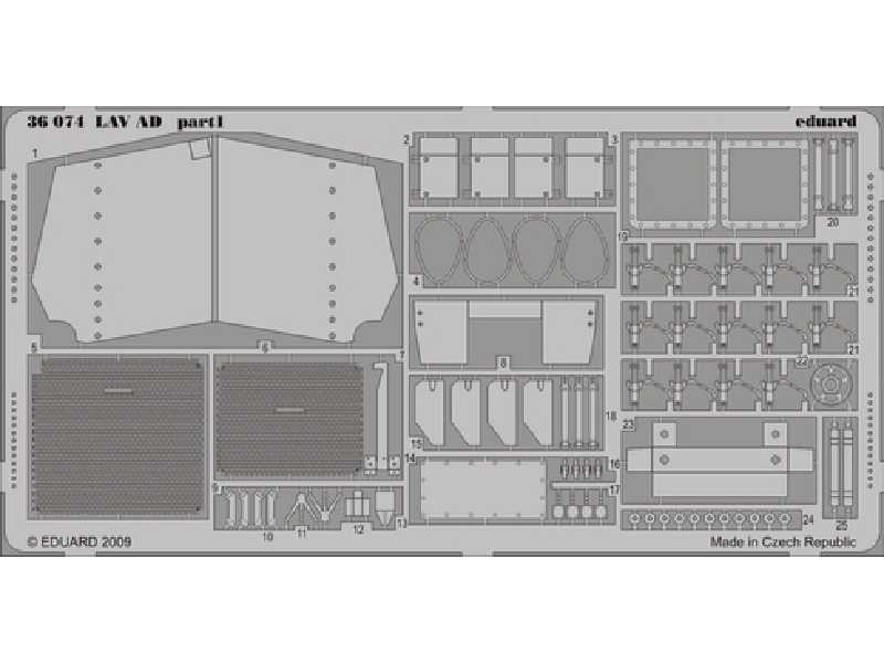 LAV AD 1/35 - Trumpeter - blaszki - zdjęcie 1 LAV AD 1/35 - Trumpeter - blaszki - zdjęcie 1