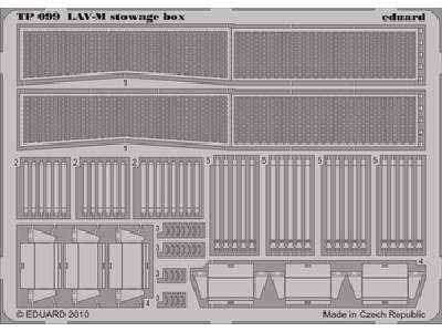  LAV-M stowage box 1/35 - Trumpeter - blaszki - zdjęcie 1