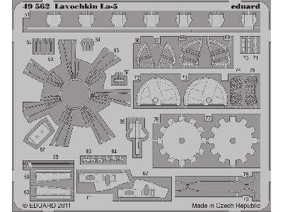  Lavochkin La-5 S. A. 1/48 - Zvezda - blaszki - zdjęcie 3