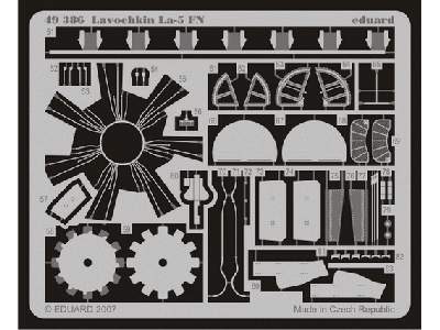  Lavochkin La-5FN S. A. 1/48 - Zvezda - blaszki - zdjęcie 3