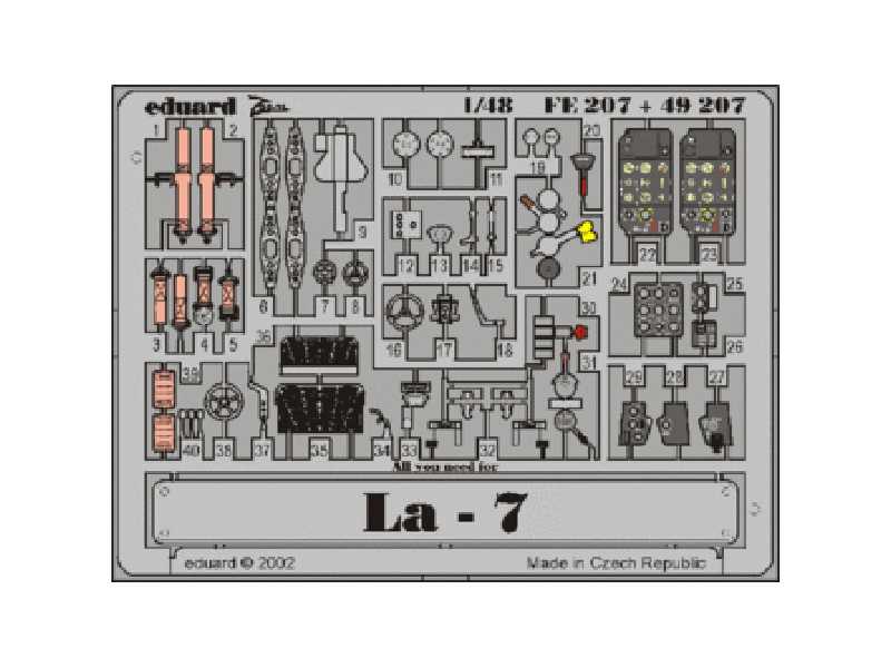 Lavochkin La-7 1/48 - Eduard - blaszki - zdjęcie 1 Lavochkin La-7 1/48 - Eduard - blaszki - zdjęcie 1