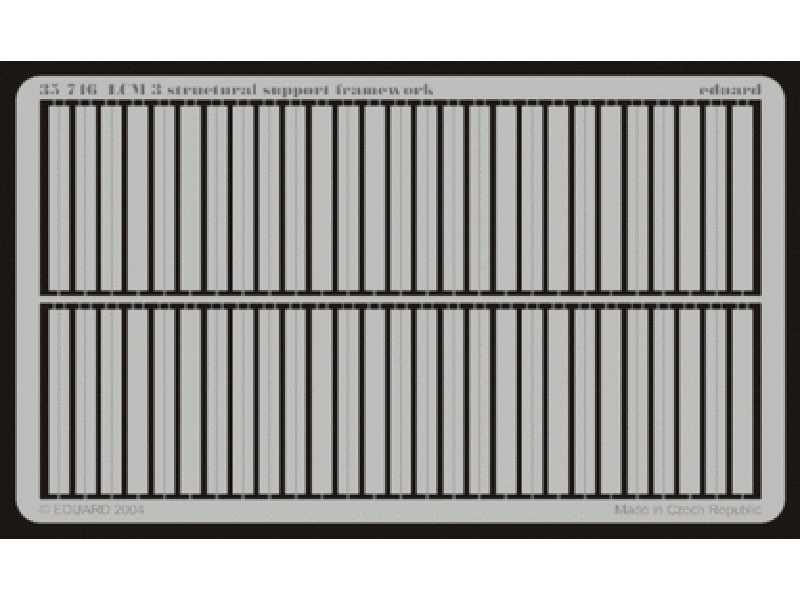  LCM-3 structural support framework 1/35 - Italeri - blaszki - zdjęcie 1