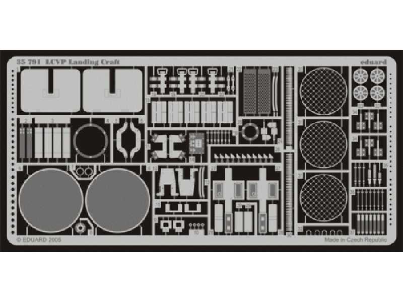 LCVP Landing Craft 1/35 - Italeri - blaszki - zdjęcie 1 LCVP Landing Craft 1/35 - Italeri - blaszki - zdjęcie 1