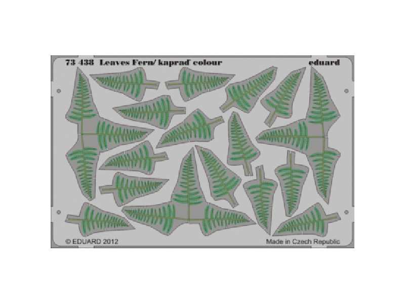 Leaves Fern colour 1/72 - blaszki - zdjęcie 1 Leaves Fern colour 1/72 - blaszki - zdjęcie 1