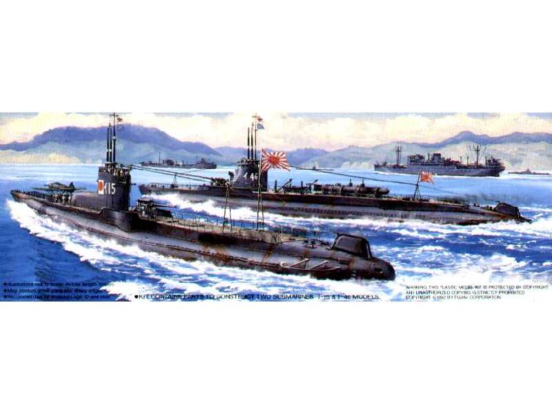 Japońskie łodzie podwodne nr 15 i 46 (2 sztuki) - zdjęcie 1