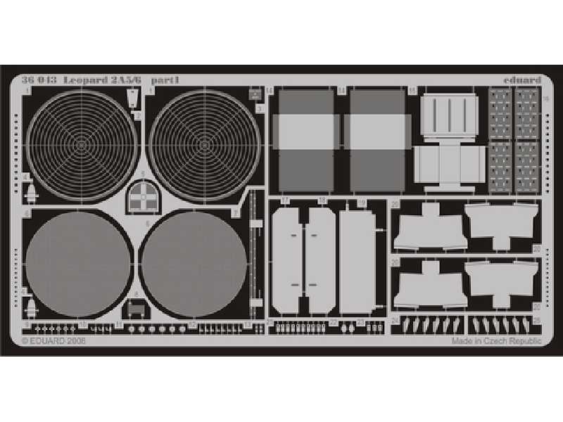 Leopard 2A5/6 1/35 - Hobby Boss - blaszki - zdjęcie 1 Leopard 2A5/6 1/35 - Hobby Boss - blaszki - zdjęcie 1