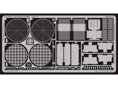  Leopard 2A5/6 1/35 - Hobby Boss - blaszki - zdjęcie 2