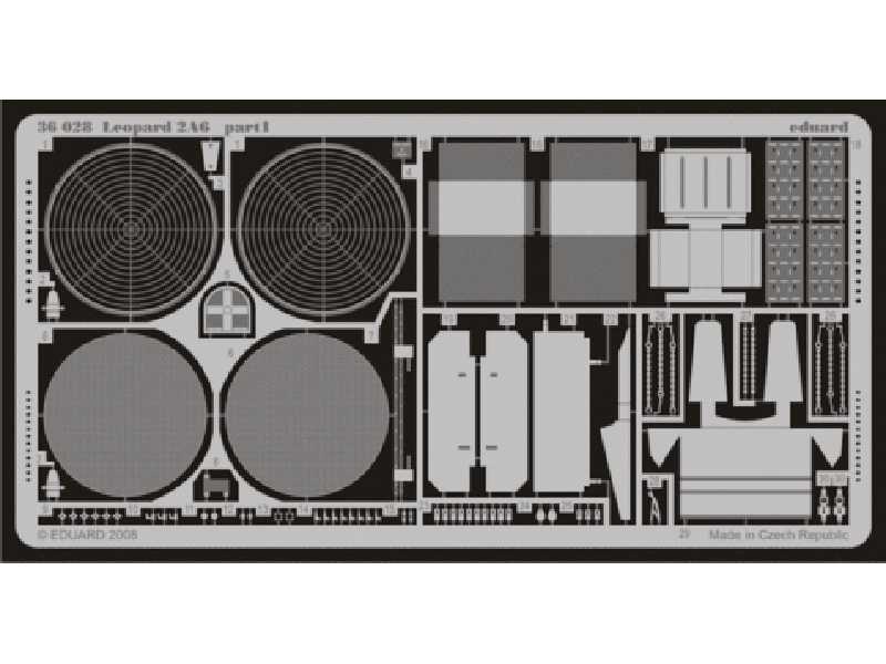 Leopard 2A6 1/35 - Tamiya - blaszki - zdjęcie 1 Leopard 2A6 1/35 - Tamiya - blaszki - zdjęcie 1