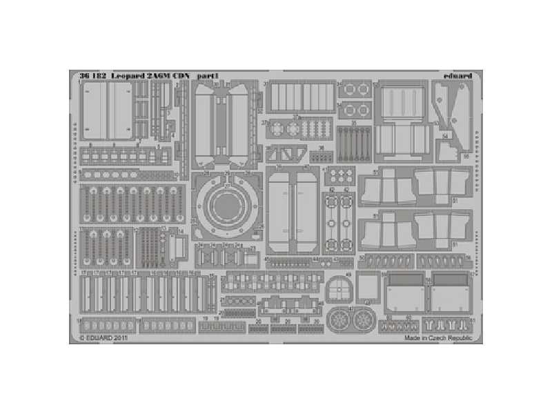  Leopard 2A6M CDN 1/35 - Hobby Boss - blaszki - zdjęcie 1