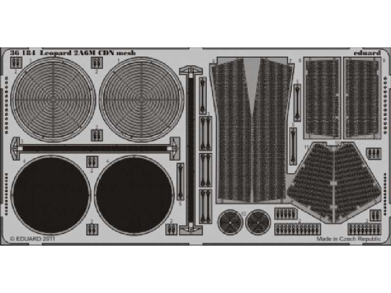  Leopard 2A6M CDN mesh 1/35 - Hobby Boss - blaszki - zdjęcie 1