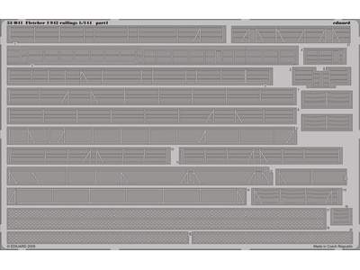  Fletcher 1942 railings 1/144 - Revell - blaszki - zdjęcie 1