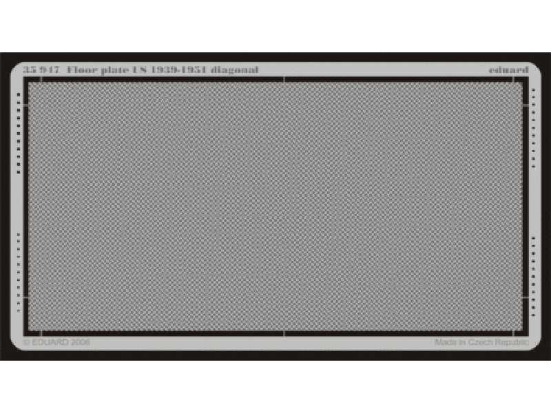  Floor plate US 1939-1951 diagonal 1/35 - blaszki - zdjęcie 1