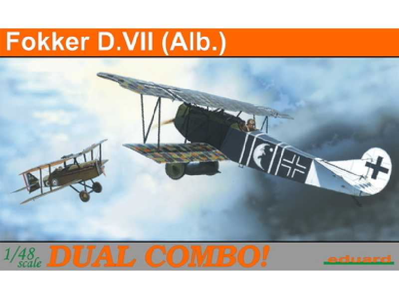  Fokker D. VII (Albatros) DUAL COMBO 1/48 - samolot - zdjęcie 1