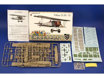  Fokker D. VII (O. A.W. )  - Sieben Schwaben 1/48 - samolot - zdjęcie 2