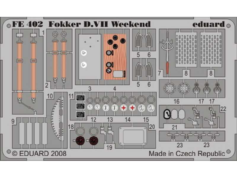 Fokker D. VII Weekend 1/48 - Eduard - blaszki - zdjęcie 1 Fokker D. VII Weekend 1/48 - Eduard - blaszki - zdjęcie 1