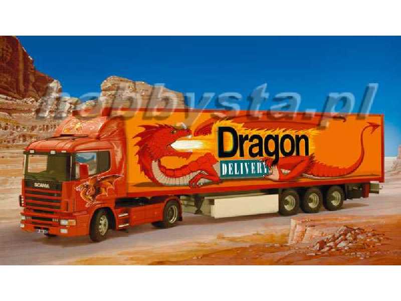Scania 144L z naczepą "Dragon" - zdjęcie 1 Scania 144L z naczepą "Dragon" - zdjęcie 1