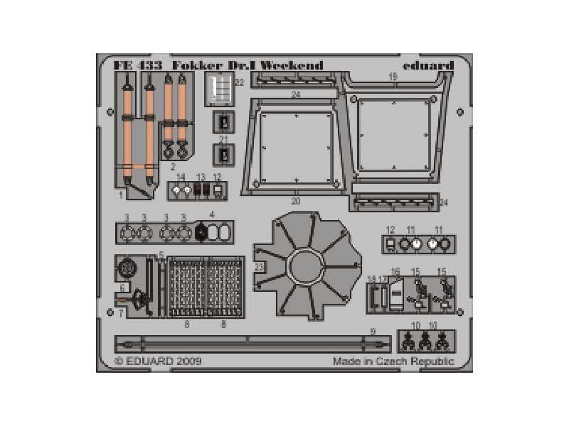  Fokker Dr. I Weekend 1/48 - Eduard - blaszki - zdjęcie 1