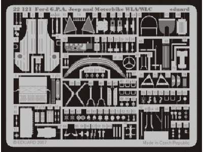  Ford G. P.A.  Jeep and Motorbike WLA/ WLC 1/72 - Academy Minicr - zdjęcie 1