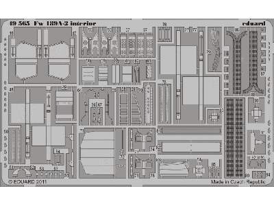  Fw 189A-2 interior S. A. 1/48 - Great Wall Hobby - blaszki - zdjęcie 3