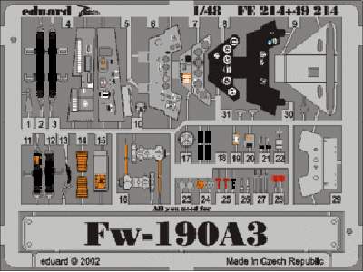  Fw 190A-3 1/48 - Tamiya - blaszki - zdjęcie 1
