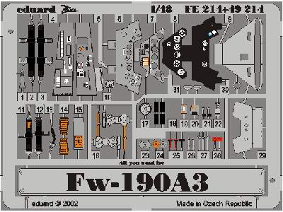  Fw 190A-3 1/48 - Tamiya - blaszki - zdjęcie 2