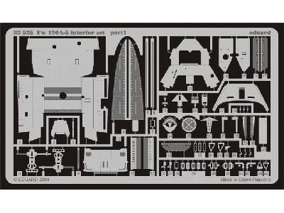  Fw 190A-5 interior 1/32 - Hasegawa - blaszki - zdjęcie 3