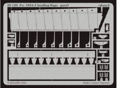  Fw 190A-5 landing flaps (new tool) 1/32 - Hasegawa - blaszki - zdjęcie 1