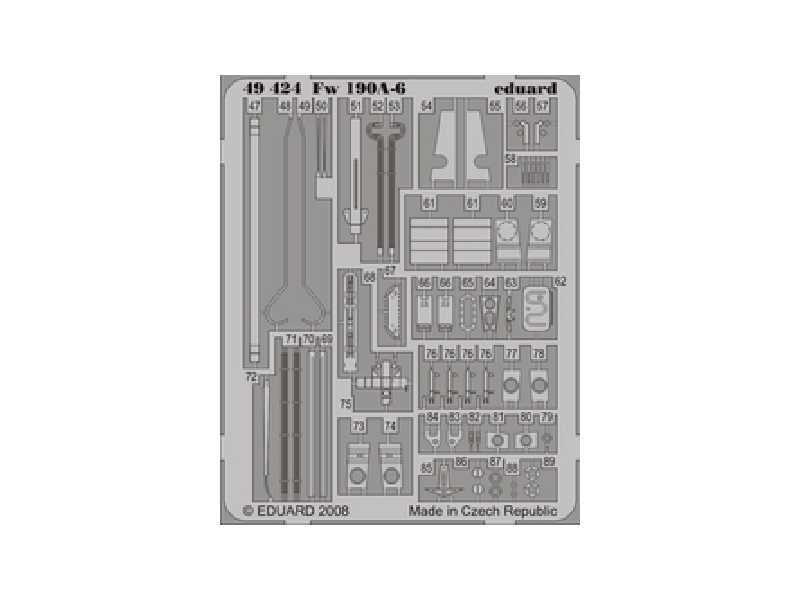 Fw 190A-6 S. A. 1/48 - Hasegawa - blaszki - zdjęcie 1 Fw 190A-6 S. A. 1/48 - Hasegawa - blaszki - zdjęcie 1