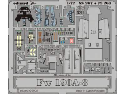  Fw 190A-8 1/72 - Academy Minicraft - blaszki - zdjęcie 1