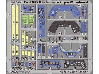  Fw 190A-8 interior 1/32 - Hasegawa - blaszki - zdjęcie 2