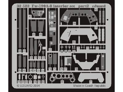  Fw 190A-8 interior 1/32 - Hasegawa - blaszki - zdjęcie 4