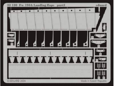  Fw 190A-8 landing flaps (new tool) 1/32 - Hasegawa - blaszki - zdjęcie 1