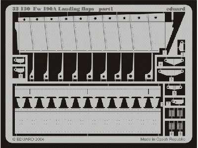  Fw 190A-8 landing flaps (new tool) 1/32 - Hasegawa - blaszki - zdjęcie 2