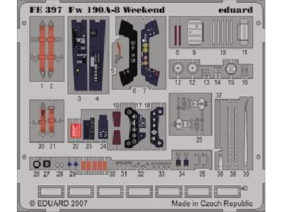  Fw 190A-8 Weekend 1/48 - Eduard - blaszki - zdjęcie 1