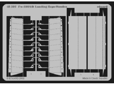  Fw 190A/ D wooden landing flaps 1/48 - Tamiya - blaszki - zdjęcie 1