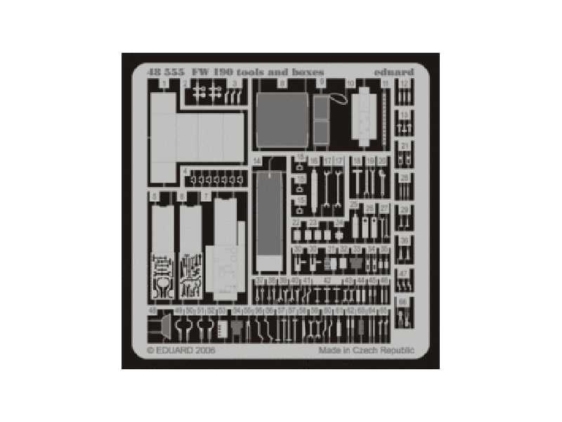  Fw 190A/ F tools and boxes 1/48 - blaszki - zdjęcie 1