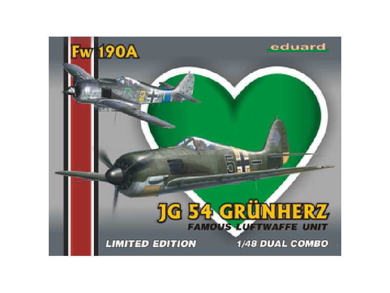 Fw 190A JG-54 Grunherz DUAL COMBO 1/48 - samolot - zdjęcie 1 Fw 190A JG-54 Grunherz DUAL COMBO 1/48 - samolot - zdjęcie 1