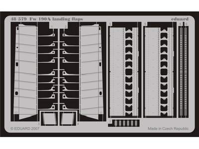  Fw 190A landing flaps 1/48 - Hasegawa - blaszki - zdjęcie 1