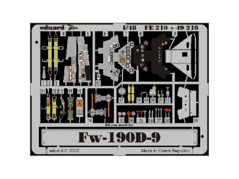  Fw 190D-9 1/48 - Tamiya - blaszki - zdjęcie 1