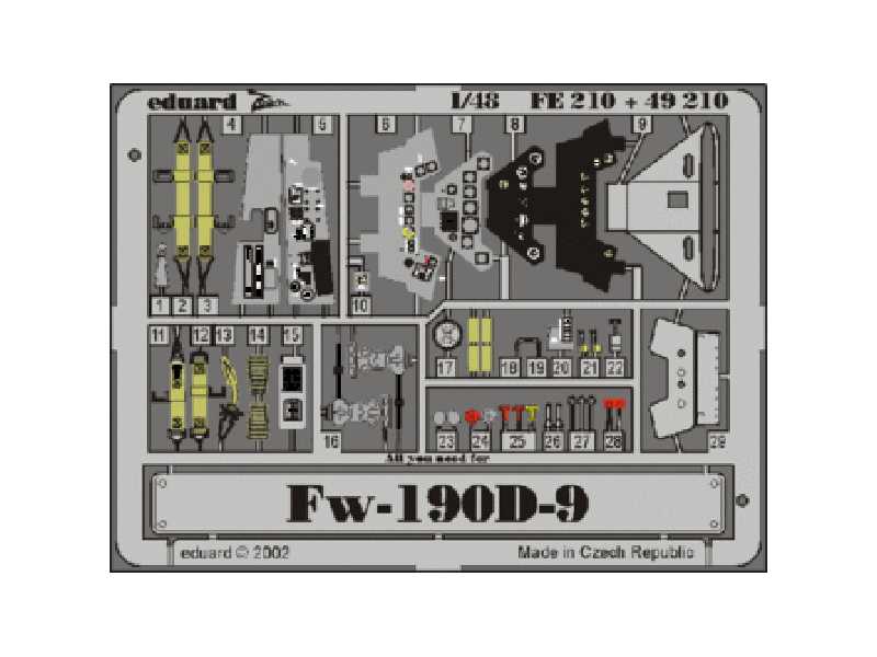  Fw 190D-9 1/48 - Tamiya - blaszki - zdjęcie 1