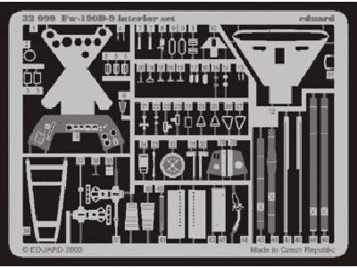  Fw 190D-9 interior 1/32 - Hasegawa - blaszki - zdjęcie 1