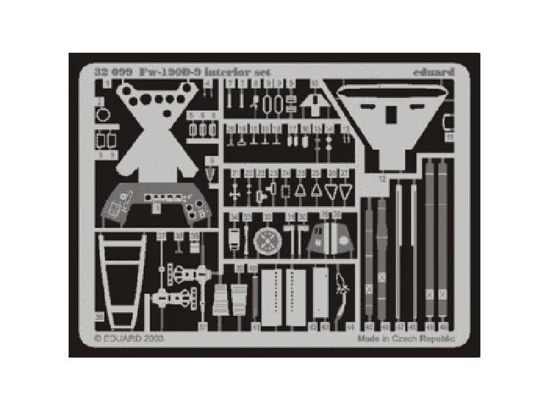 Fw 190D-9 interior 1/32 - Hasegawa - blaszki - zdjęcie 1 Fw 190D-9 interior 1/32 - Hasegawa - blaszki - zdjęcie 1