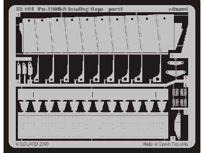  Fw 190D-9 landing flaps 1/32 - Hasegawa - blaszki - zdjęcie 2